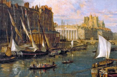 El Puerto de Nantes (detalle) - por Parrot William de Unbekannt Unbekannt